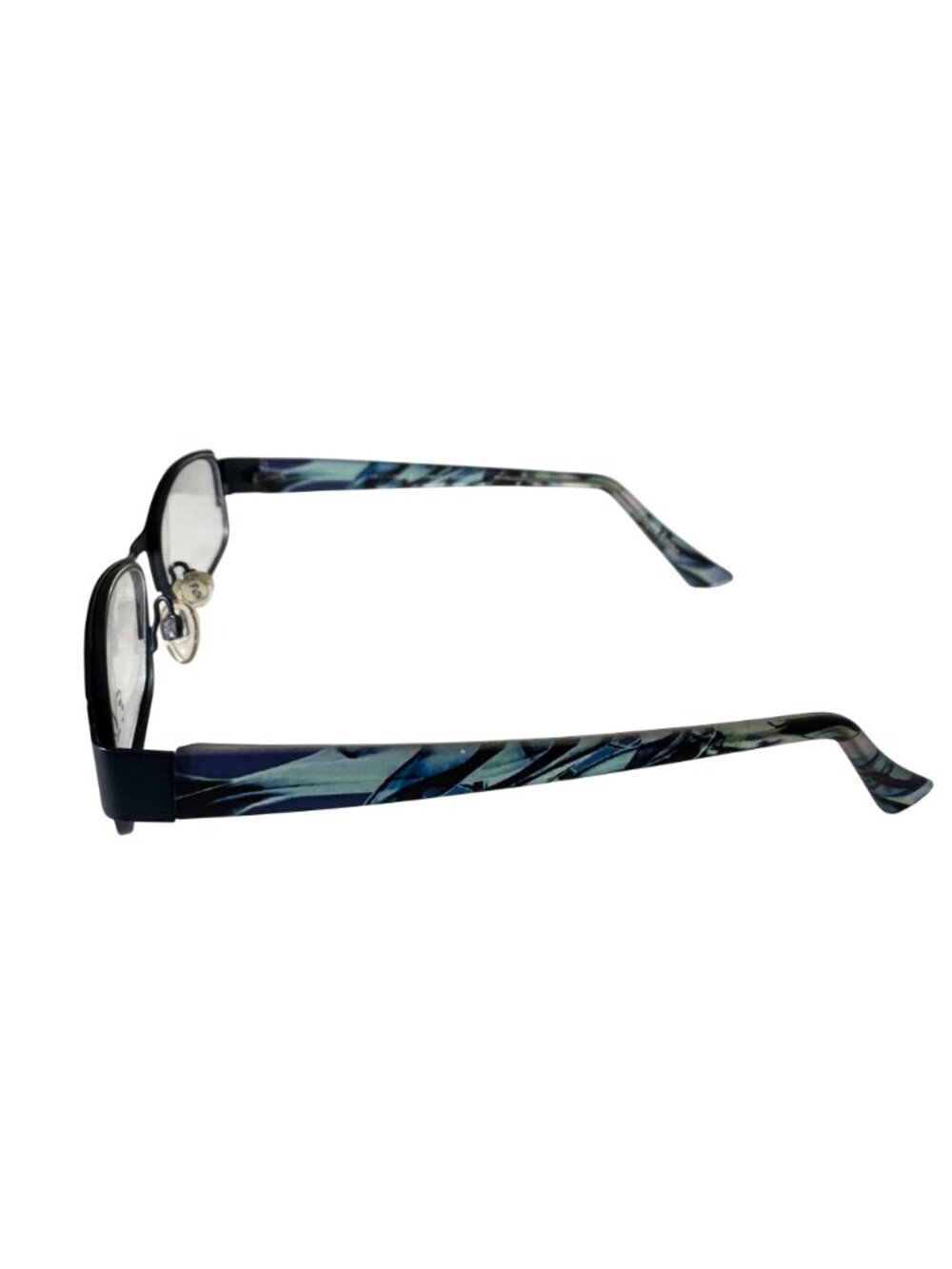 Fysh Urban Eyewear Eyeglasses 51-18-135 3480 Aqua/Blue Rectangle Frames Only UK - Picture 6 of 12